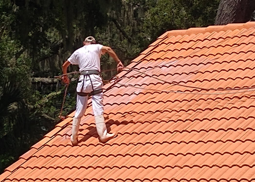 Mallard specialist roof cleaning Orlando clay tile