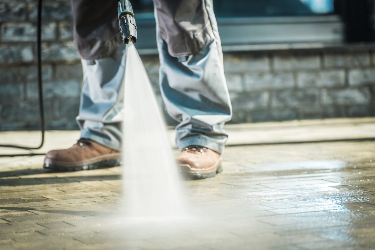 stone pressure washing
